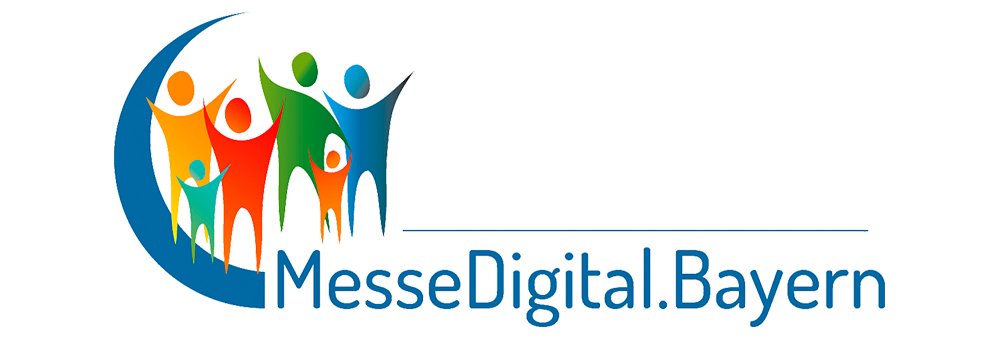 Das Logo der neuen digitalen Messe- und Event-Plattform :: MesseDigital.Bayern